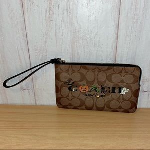 Coach Halloween Large Corner Zip Wristlet